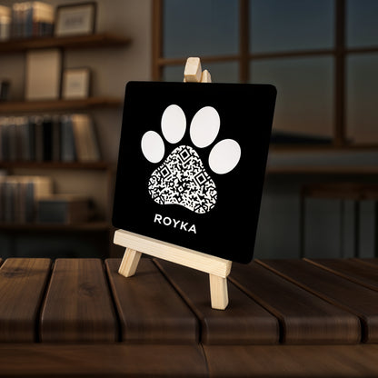 Plaque Commémorative pour les animaux de compagnies avec QR Code